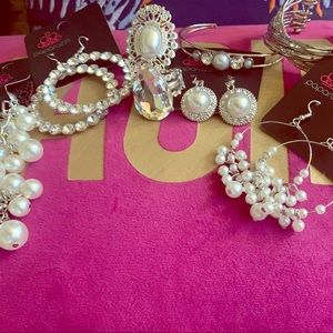 Pearl and Rhinestone Fashion Jewelry Bundle